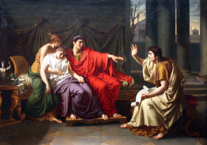 Vergil Reading the Aeneid to Augustus, Octavia, and Livia by Jean-Baptiste Wicar, c. 1830 [Art Institute of Chicago]