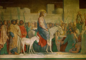 “Christ’s Entry into Jerusalem” by Jean-Hippolyte Flandrin, 1846 [Saint-Germain-des-Prés, Paris]