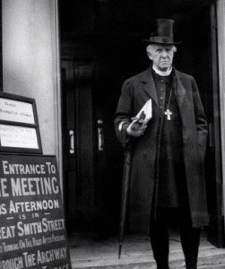 Archbishop of Canterbury Cosmo Gordon Lang outside Church House, Westminster, London, November 13, 1930