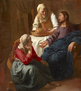 “Christ in the House of Martha and Mary” by Johannes Vermeer, 1655 [National Gallery of Scotland, Edinburgh]