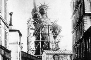 Lady Liberty: In Paris before being broken down for shipment to New York, c. 1885