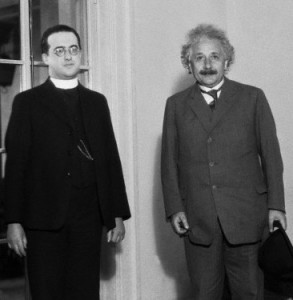 Cal Tech, 1933: Fr. Georges LeMaitre and  Dr. Albert Einstein [Bettmann/CORBIS]