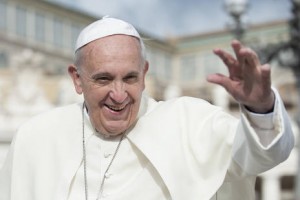 waving pope francis