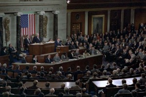 2/18/1981 President Addressing Joint Session of Congress on program for economic recovery House Chamber United States Capitol