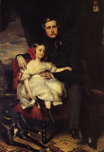 "The Prince de Wagram and his Daughter" by F. X. Winterhalter, 1837