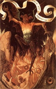 "Hell" by Frans Memling, c. 1485 [Musée des Beaux Arts, Strasbourg]