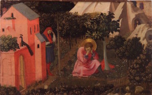 The Conversion of St. Augustine by Fra Angelico, c. 1430 [Musée des beaux-arts Thomas-Henry, Cherbourg-Octeville, France]