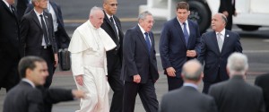 Yesterday: the pope arrives in Cuba