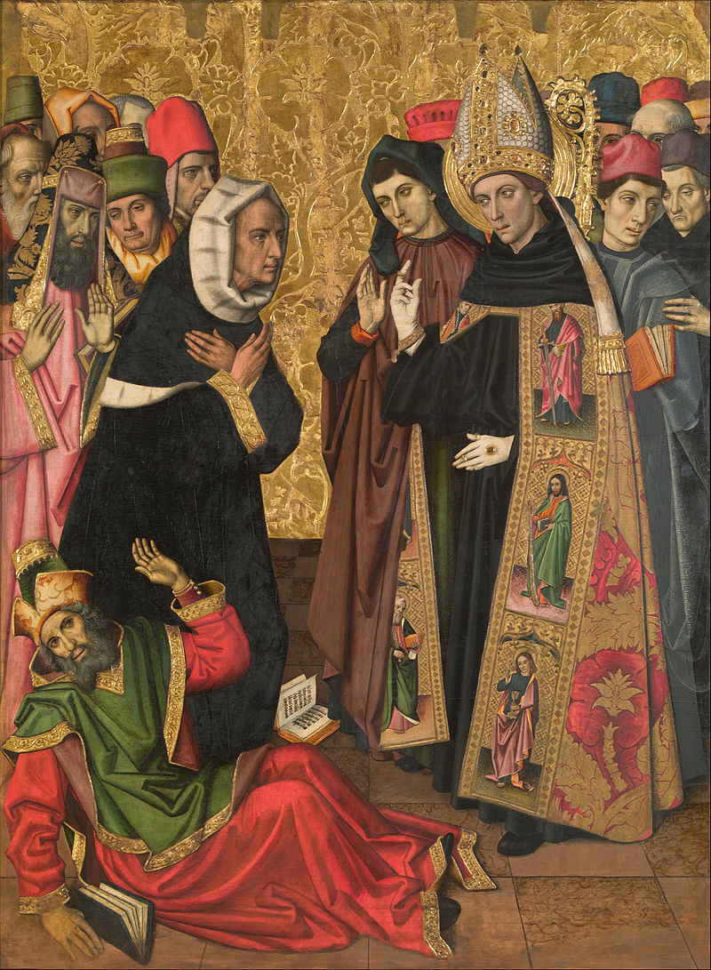 Saint Augustine Disputing with the Heretics by Vergós Group, c. 1480 [National Art Museum of Catalonia, Barcelona]
