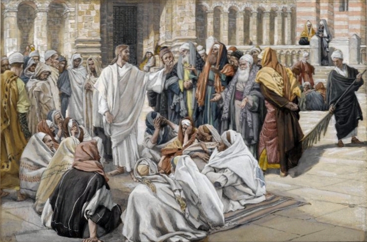 The Pharisees Question Jesus by James J, Tissot, c 1890 [Brooklyn Museum]
