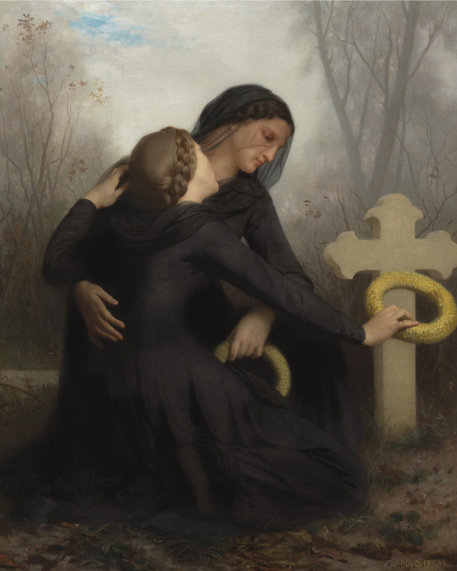 Le Jour des Morts by William-Adolphe Bouguereau, c. 1860 [Private collection]