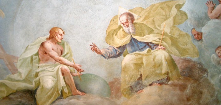 Holy Trinity fresco by Luca Rossetti, 1739 [St. Gaudenzino Church, Ivrea, Italy]