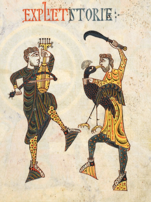 Manuscript illustration, Beatus of Liébana’s 8th-century Commentary on the Apocalypse, c. 1100 [British Library, London]