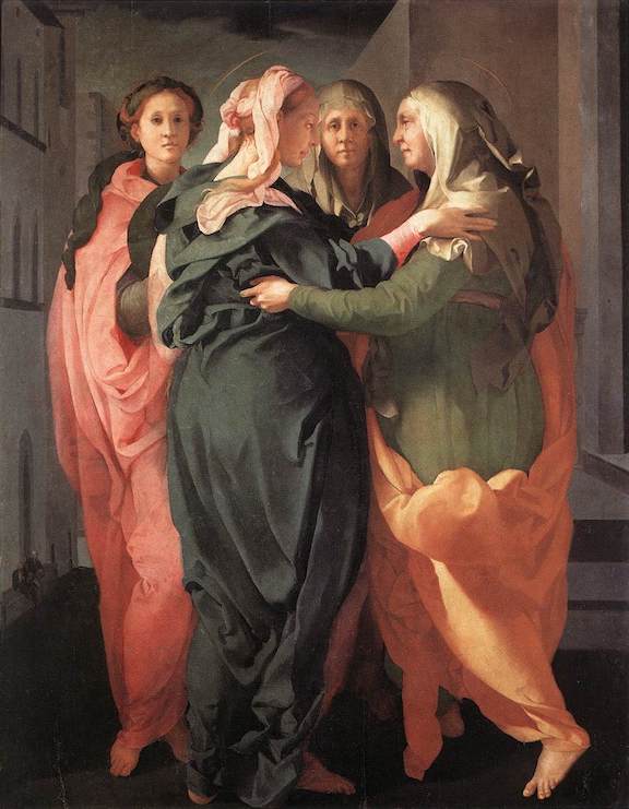 The Visitation by Jacopo Carucci (aka Pontormo), c. 1515 [Church of Saint Michael and Saint Francis, Carmignano]