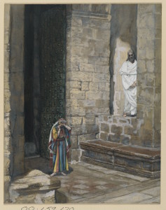 The Adulterous Woman Alone with Jesus by James J. Tissot, c. 1890 [Brooklyn Museum]