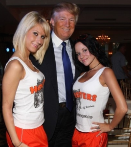 Trump with supporters