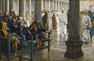 “Woe unto You, Scribes and Pharisees” by J.J. Tissot, c. 1890 [Brooklyn Museum]