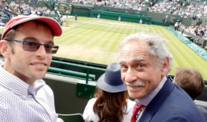 Jeremy Arkes and the author at Wimbledon