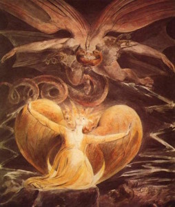 The Great Red Dragon and the Woman Clothed with the Sun by William Blake, c.1804