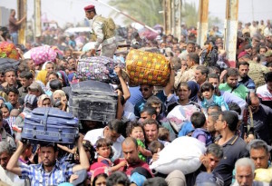 May 2015: Refugees fleeing ISIS in Ramadi, Iraq