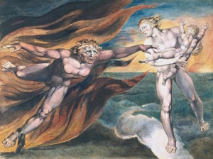 The Good and Evil Angels by William Blake, c. 1805 [Tate Britain, London]