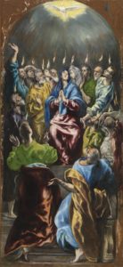 Pentecost by El Greco, 1600 [Museo del Prado, Madrid]