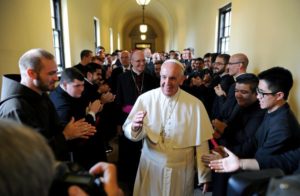 pope francis with seminarians Tom Gralish:The Philadelphia Inquirer, Pool