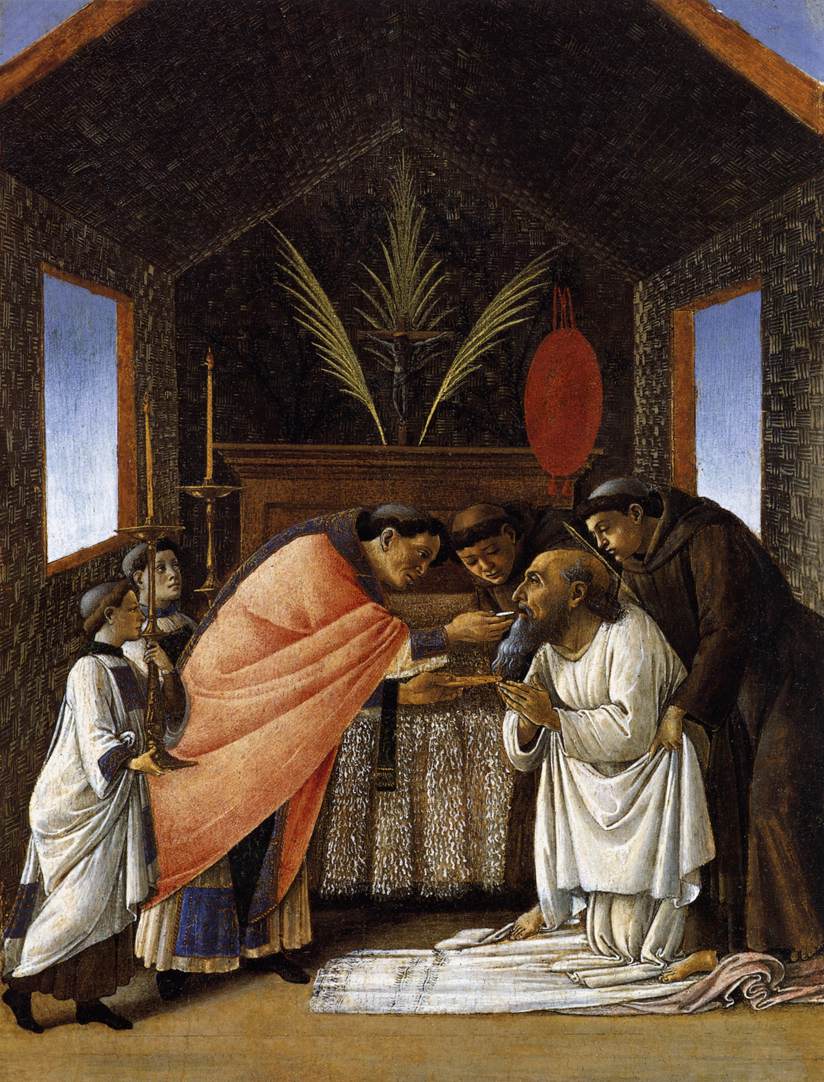 The Last Communion of St. Jerome by Botticelli, 1495 [Metropolitan Museum, New York]