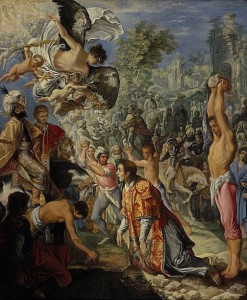 The Stoning of Stephen by Adam Elsheimer, c.1604