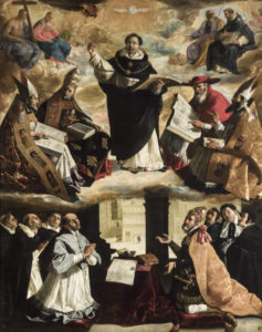 The Apotheosis of Saint Thomas Aquinas by Francisco de Zurbarán, 1631 [Museum of Fine Arts, Seville]